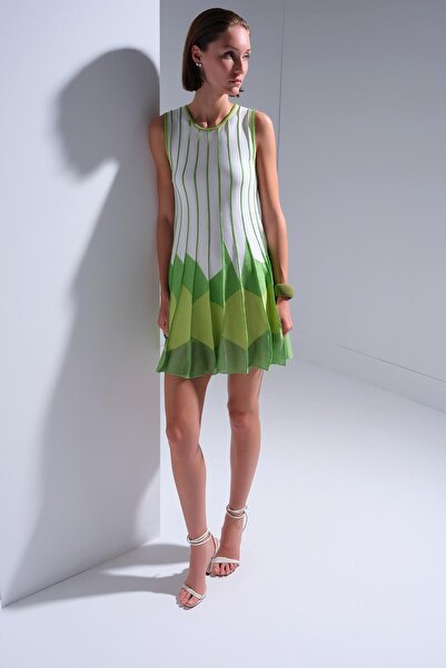 JOIN US Mini Dress with Pleated Hem