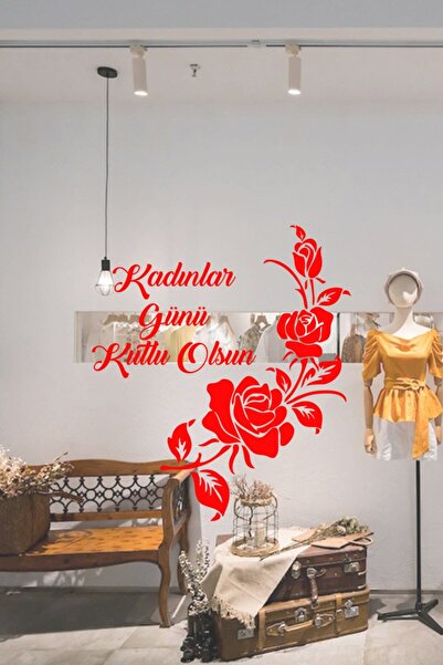 MIGNATIS Trandafiri eleganti și mesajul Happy Women's Day pe 8 martie, autoco...