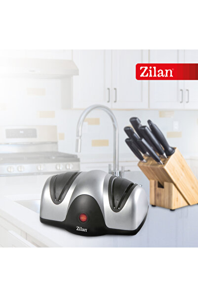 Zilan Electric knife sharpener ZLN2168 Grey, with two sharpening levels, 40W, easy to clean