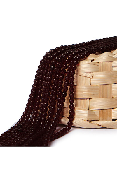 Prestij Boncuk سلسلة من الخرز الزجاجي بلون العقيق