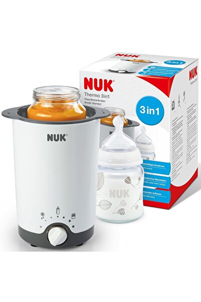 Nuk Thermo 3’ü 1 Arada Biberon Isıtıcı, Hassas Isıtma, Çözme ve Sıcak Tutma F...