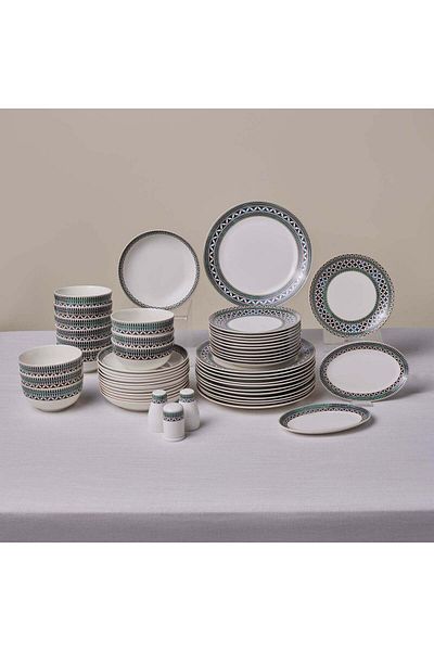 Karaca Set de cină Karaca Forever Bone China New Cordoba, 53 de piese, pentru 12 persoane, multiplu