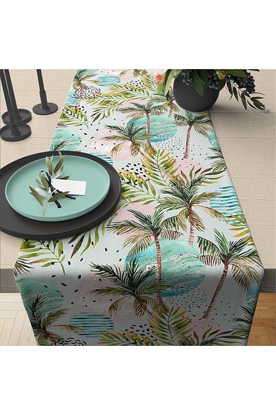 Evdek Calea cu model de palmier 50x140 Cm