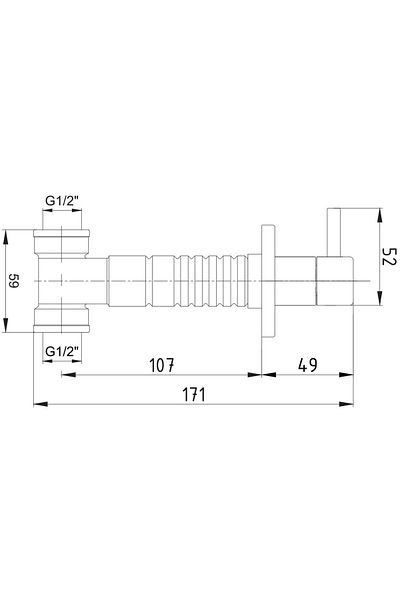 Eca Built-in Intermediate Shut-off Valve 1/2 102151029