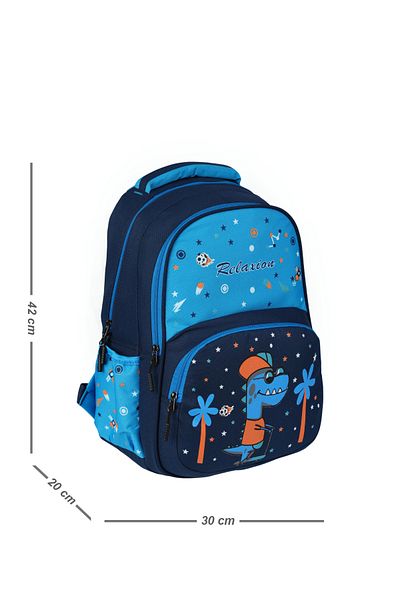 Bliss Set de 2 cutii de prânz pentru școală primară cu model de dinozauri