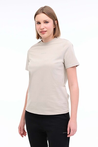lumberjack Wl Robı 11Ms468 5Fx Khaki Women's Short Sleeve T-Shirt