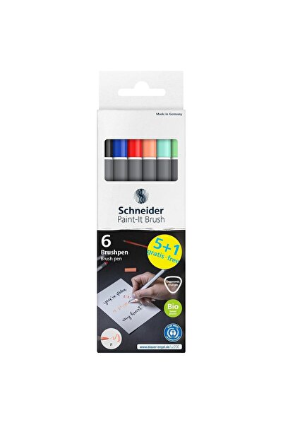 SCHNEIDER Paint-It 070 Brush Pen Pastel 6 Renk (ML07010503)