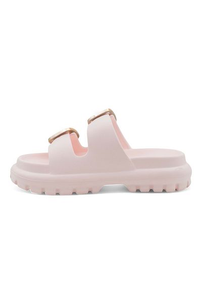 Sonimix Ez0173.02 Double Buckle Women's Slippers Powder