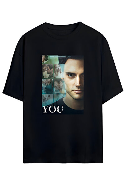 SVART WEAR Tricou unisex cu machiaj - Joe Goldberg YOU TV Series