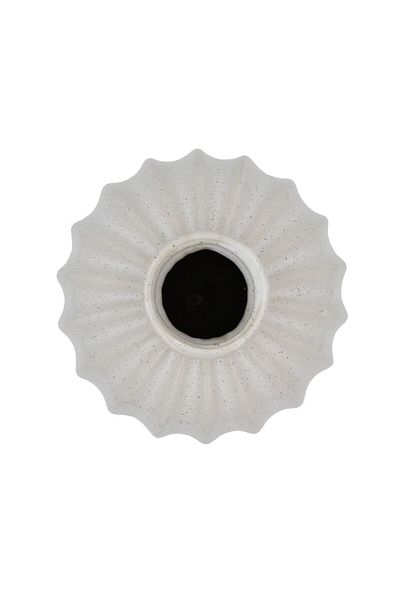 BM GİFT DESİGN Vază decorativă din porțelan albă 20x14cm