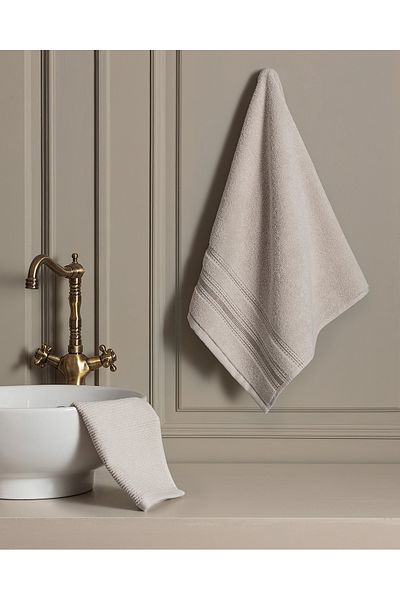 Madame Coco Joetta Gesichtshandtuch - Beige - 50x80 cm
