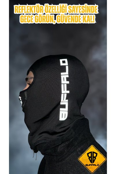 Buffalo Bandana 4 Sezoane Reflector Ochi Deschis Mască pentru gât Mască Balaclava