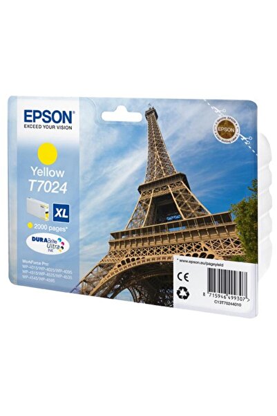 Universal خرطوشة حبر إبسون T7024 أصفر 2000 صفحة T70244010