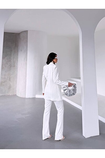 LOBOLIC "Női kétrészes öltöny - blézerkabát és magas derekú nadrág kétrészes öltöny"