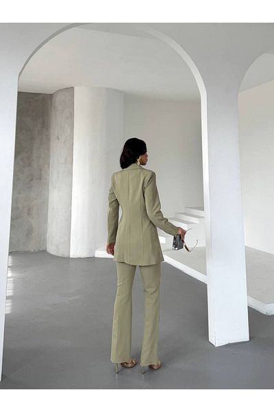 LOBOLIC “Women's Two-Piece Set - Blazer Jacket and High Waist Pants Two-Piece Set”