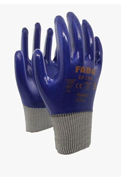 FABA Ep-1303 Nitril Polyester Eldiven No 9/l