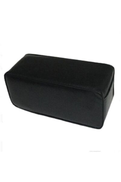 TROBUS Her Araca Uyumlu Taraftar Sünger Kolçak Kol Dayama Siyah Deri Siyah Kenar