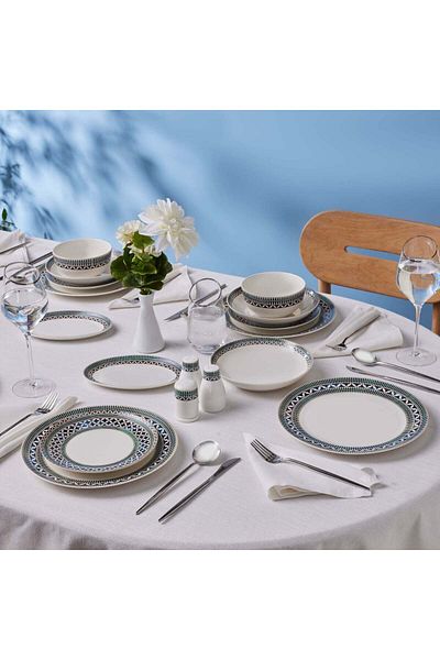 Karaca Set de cină Karaca Forever Bone China New Cordoba, 53 de piese, pentru 12 persoane, multiplu