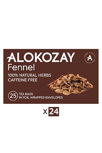 Alokozay أكياس شاي الشمر - 25 كيس شاي في مظاريف مغلفة بورق القصدير، عبوة من 2...