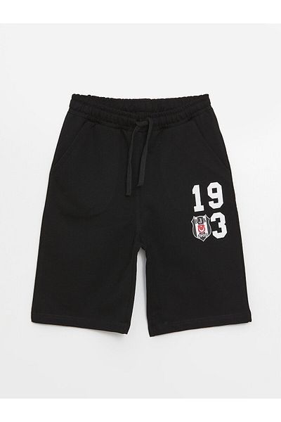 LC Waikiki B Printed Boy's Shorts with Elastic Waist