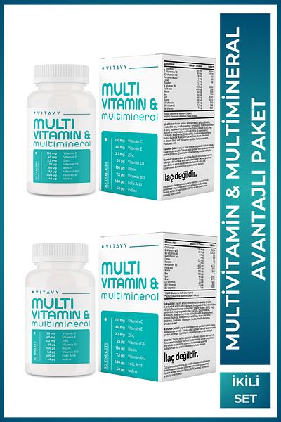 Vitavy Multivitamin & Multimineral (1X30 Tablet) Set of Two