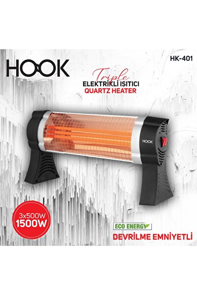 HOOK 1500 Watt Masaaltı 3 Çubuklu Isıtıcı Soba