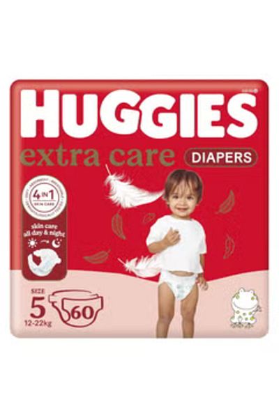 Huggies EXTRA CARE JUMBO SIZE 5 60s ( KC721 )