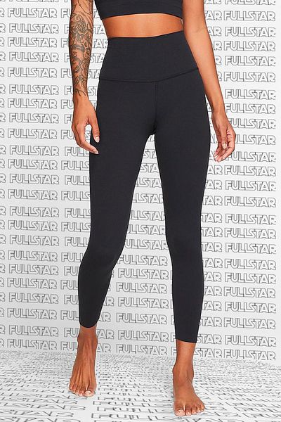 Nike Yoga Luxe Leggings - High Waist, Laser Cut 7/8 Recovery Black Leggings