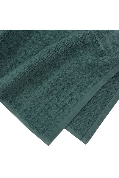 Class Home Collection Set of 2 highly absorbent towels, 100% Jacquard Cotton, 480 gsm, 50x100cm+70x140cm, Asterius, Green