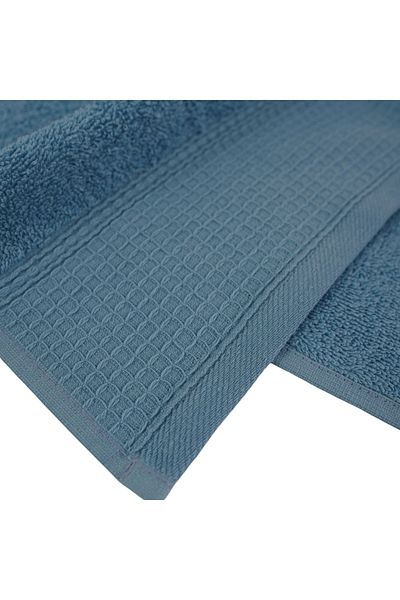 Class Home Collection Set 2 prosoape foarte absorbante, 100% bumbac, 480 g/m², 50x100 cm + 70x140 cm, Nicodemus, Ice Blue