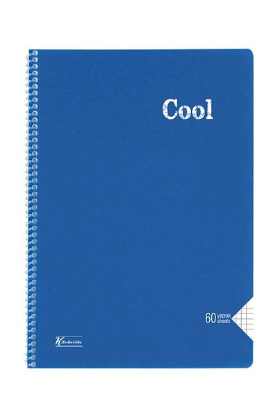 KESKİN COLOR Caiet cu spirală cu copertă PP cu carouri A4, 60 de coli (321602-99)