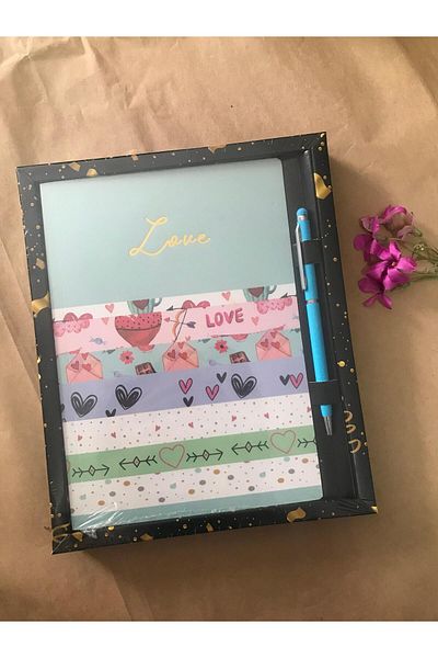 Adalinhome Set caiet și pix Atakids Lizy Design (96 coli)