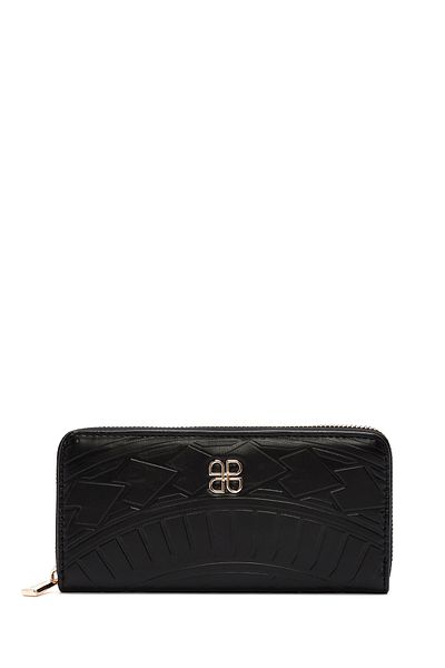Derimod Black Printed Women's Wallet - 000A2D 561626