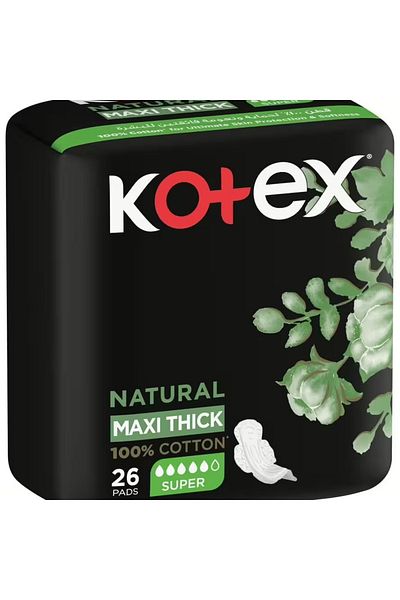 Kotex MAXI THICK NATURAL SUPER 26s ( KC438 )