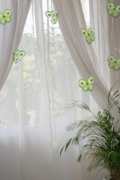 Artikel Taşlı Kelebek 6 Adet Perde Süsü, Broş Aksesuar, Hediye Paketi Süsleme...