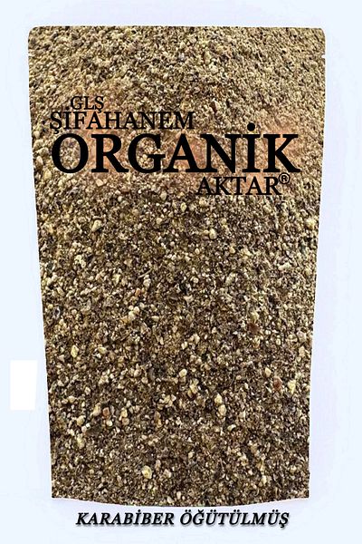 GLŞ ŞİFAHANEM ORGANİK AKTAR Pure Black Pepper Powder Ground - 60g