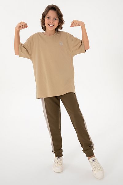 U.S. Polo Assn. Boy's Khaki Sweatpants 50293632 -Vr027