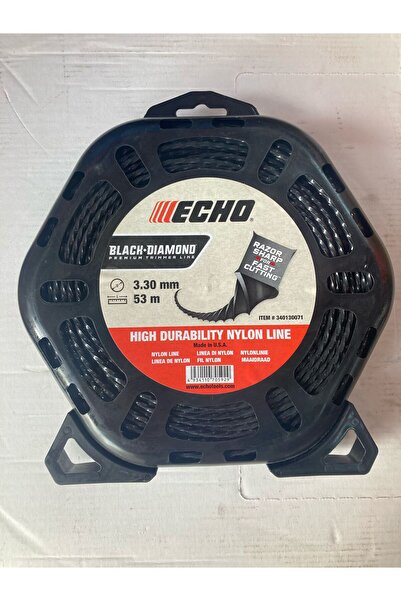 Echo Burgulu Siyah 3.3 Mm 53 Metre 4 Köşe Misina