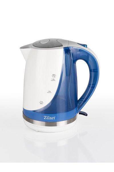 Zilan Cana electrica ZILAN ZLN-1303,Albastru Capacitate 1.7L, 1850-2200W, Baza rotativa,