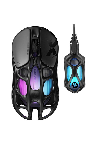 Gravastar Mercury XPro Rgb 32K Dpı Optik Gaming Mouse+8K Dongle Kablosuz Prog...