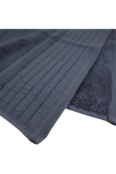 Class Home Collection Set 2 prosoape absorbante, 100% bumbac jacquard, 520 g/m², 50x100 cm + 70x140 cm, Gunnr, Denim