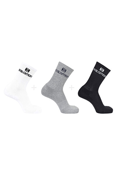 Salomon Șosete unisex multicolore Everyday Crew, pachet de 3, stil casual, LC...