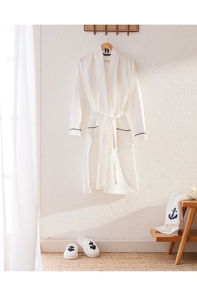 Madame Coco Marty Kimono Unisex Bademantel/Hausschuhe Set