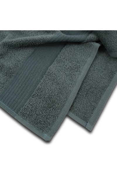 Class Home Collection Set of 2 absorbent towels, 100% Cotton, 480 gsm, 50x100 cm + 70x140 cm, Hermagoras, Anthracite