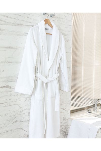Madame Coco Riz Unisex-Bademantel mit Schalkragen