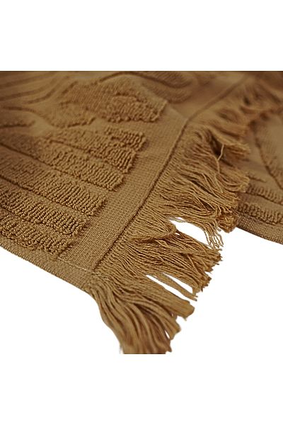Class Home Collection Set 2 prosoape absorbante, 100% bumbac Jacquard, 450 g/m², 50x100 cm + 70x140 cm, Myrddin, Bej