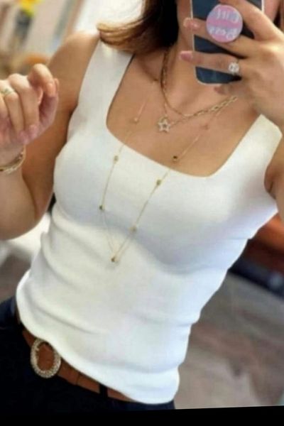 Cemre Life Women's Kareyaka Collar Tank Top