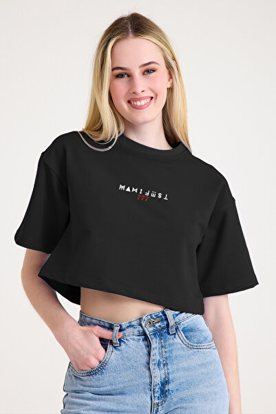 SELF CONTROL المرأة السوداء المحاصيل بيان 774 القماش الصيفي القطن المضاد للعرق