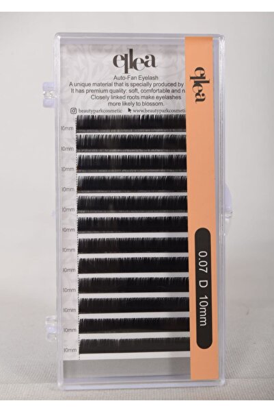 ellea ÇEK BIRAK İPEK KİRPİK 0.7 KALINLIK D KIVRIM 10MM UZUNLUK