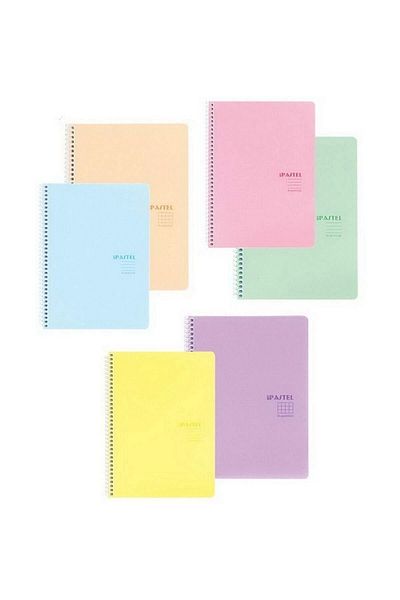 KESKİN COLOR Pastel Note 16,5x22,5 80 Sheets Checkered PP Cover Spiral Notebook (1 PC)